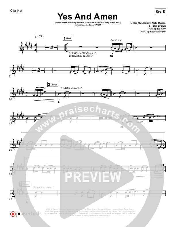 Yes And Amen Wind Pack (Jesus Culture / Chris McClarney)