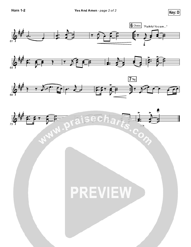 Yes And Amen Brass Pack (Jesus Culture / Chris McClarney)