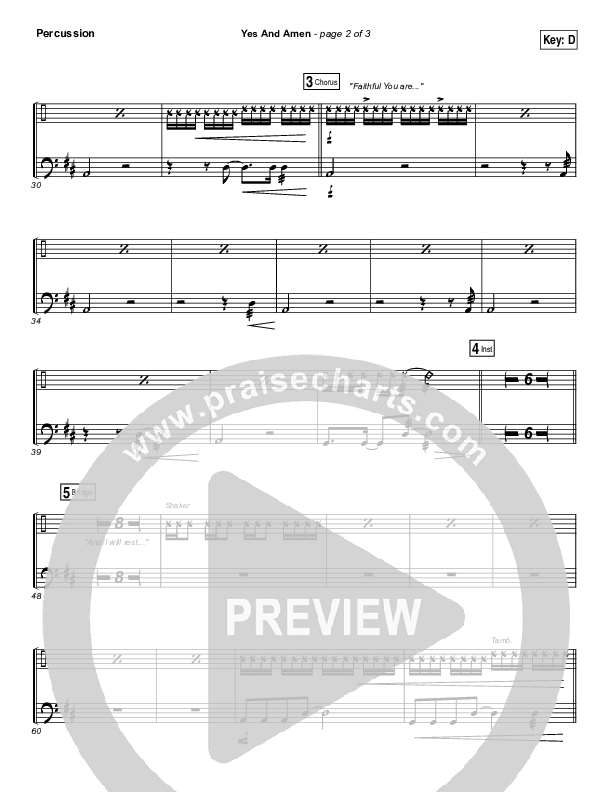 Yes And Amen Percussion (Jesus Culture / Chris McClarney)