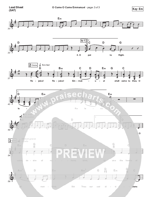 O Come O Come Emmanuel Lead (SAT) (Future Of Forestry)