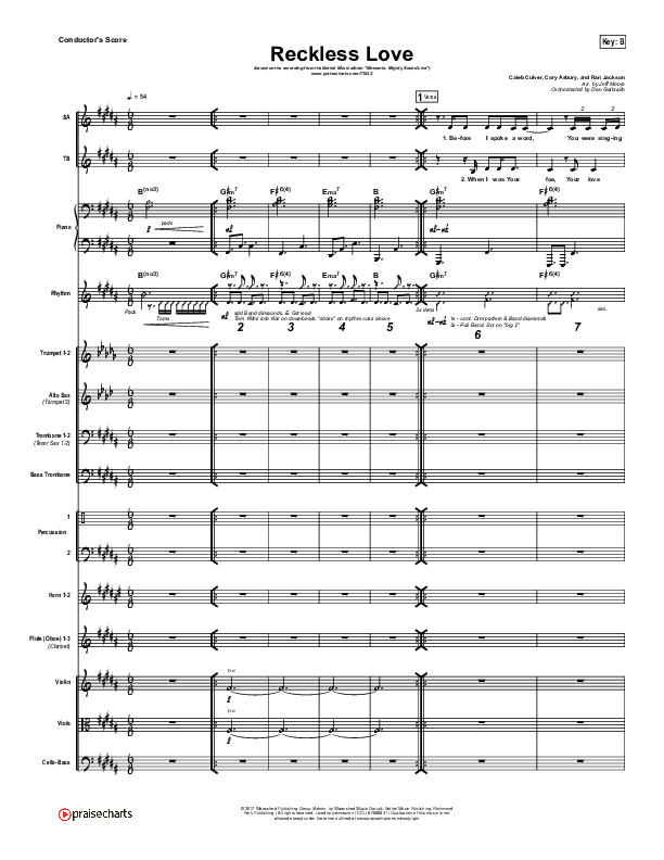 Reckless Love (Spontaneous) Orchestration (Bethel Music / Steffany Gretzinger)