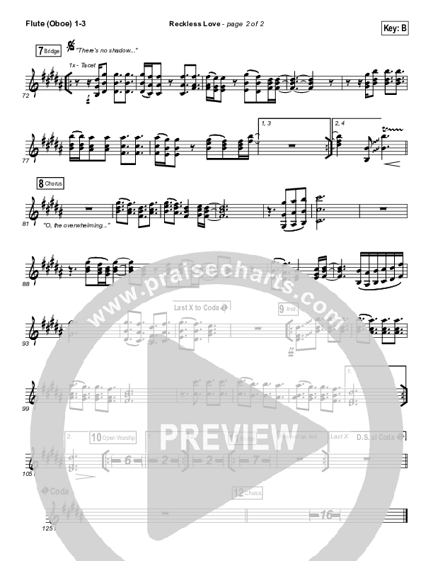 Reckless Love (Spontaneous) Wind Pack (Bethel Music / Steffany Gretzinger)