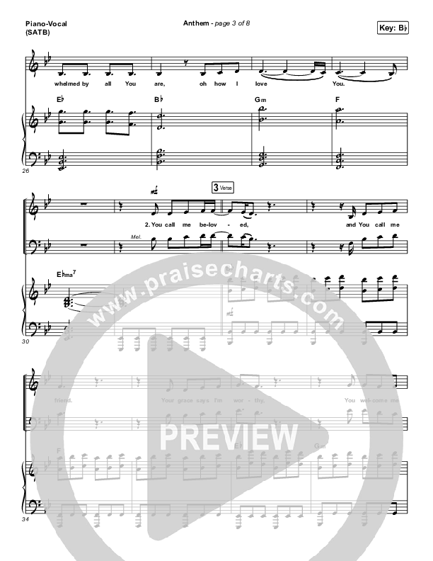 Anthem Piano/Vocal & Lead (Phil Wickham)