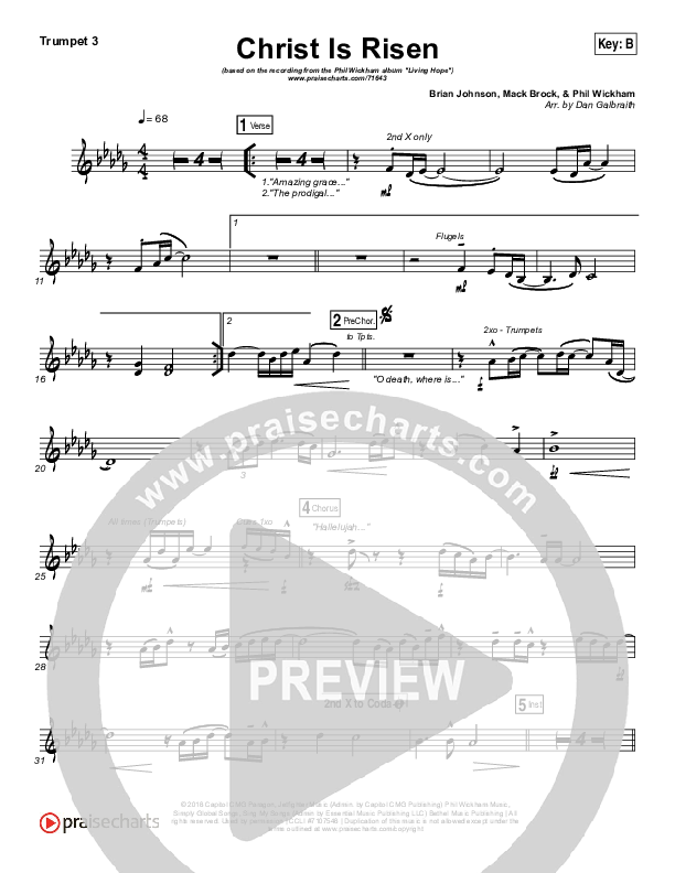 Christ Is Risen Trumpet 3 (Phil Wickham)