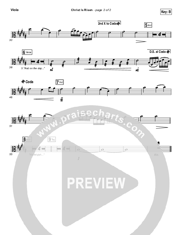 Christ Is Risen Viola (Phil Wickham)