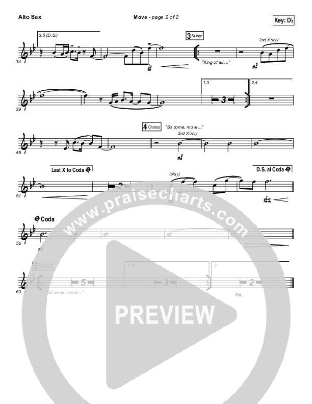 Move Alto Sax (Jesus Culture / Chris Quilala)