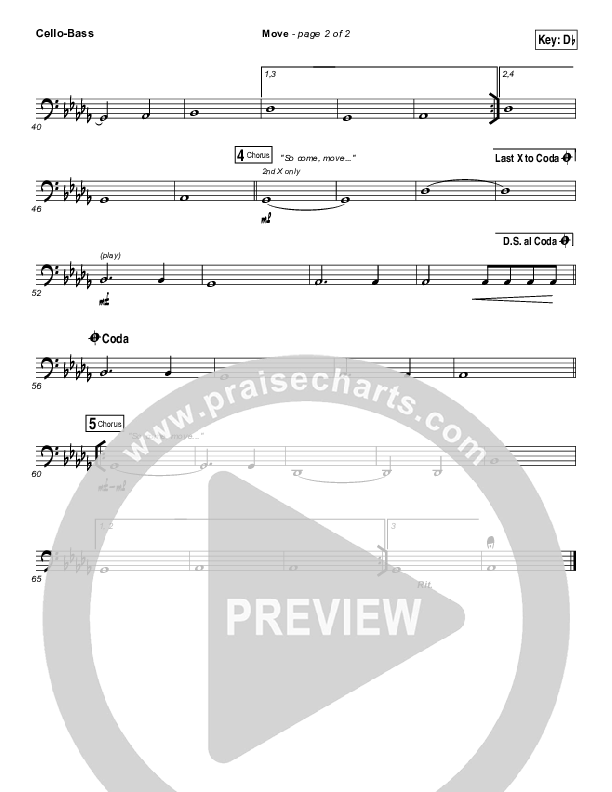 Move Cello/Bass (Jesus Culture / Chris Quilala)