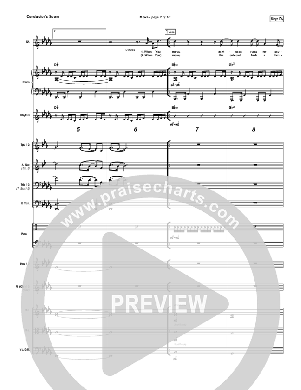 Move Conductor's Score (Jesus Culture / Chris Quilala)