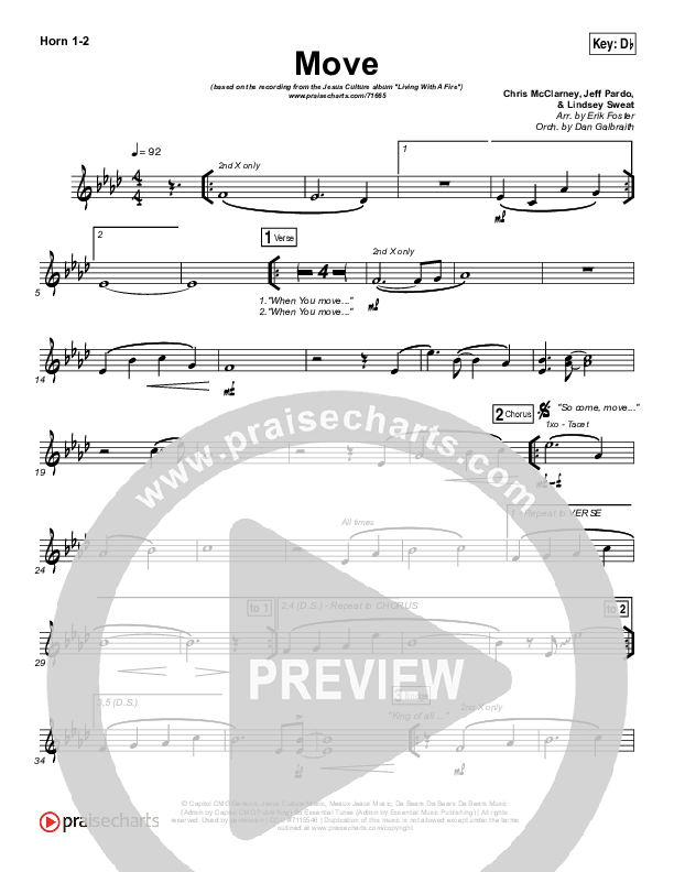 Move Brass Pack (Jesus Culture / Chris Quilala)