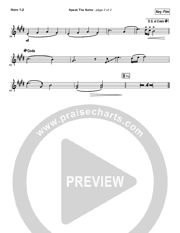 Speak The Name Brass Pack (Koryn Hawthorne / Natalie Grant)