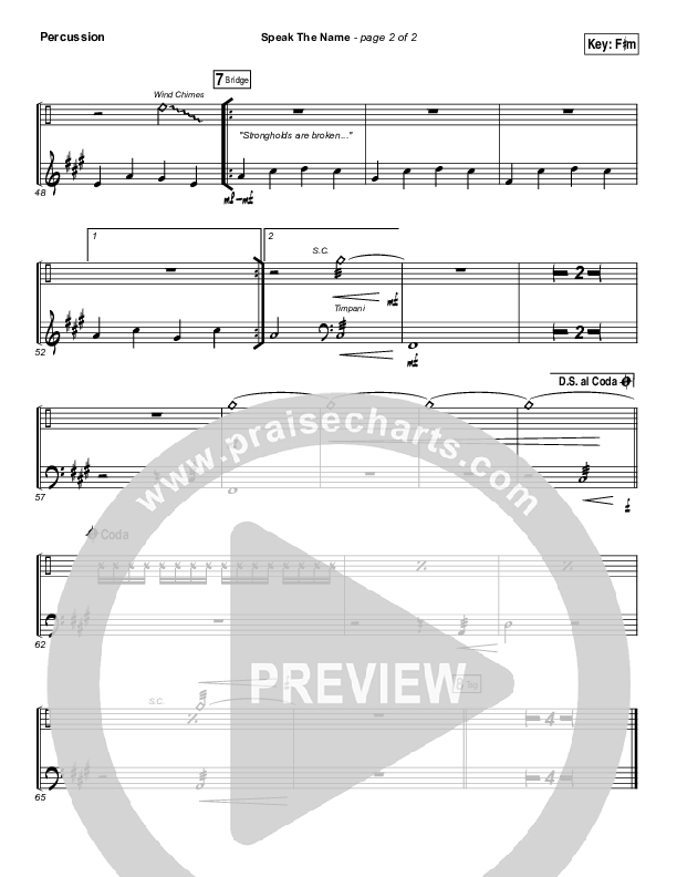 Speak The Name Percussion (Koryn Hawthorne / Natalie Grant)