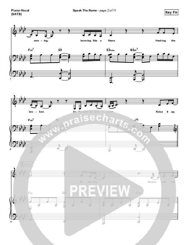 Speak The Name Piano/Vocal (Print Only) (Koryn Hawthorne / Natalie Grant)