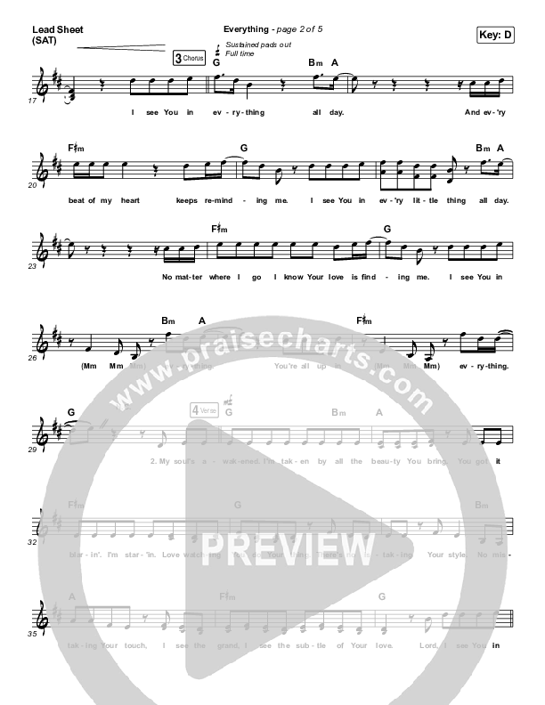 Everything Lead Sheet (SAT) (TobyMac)