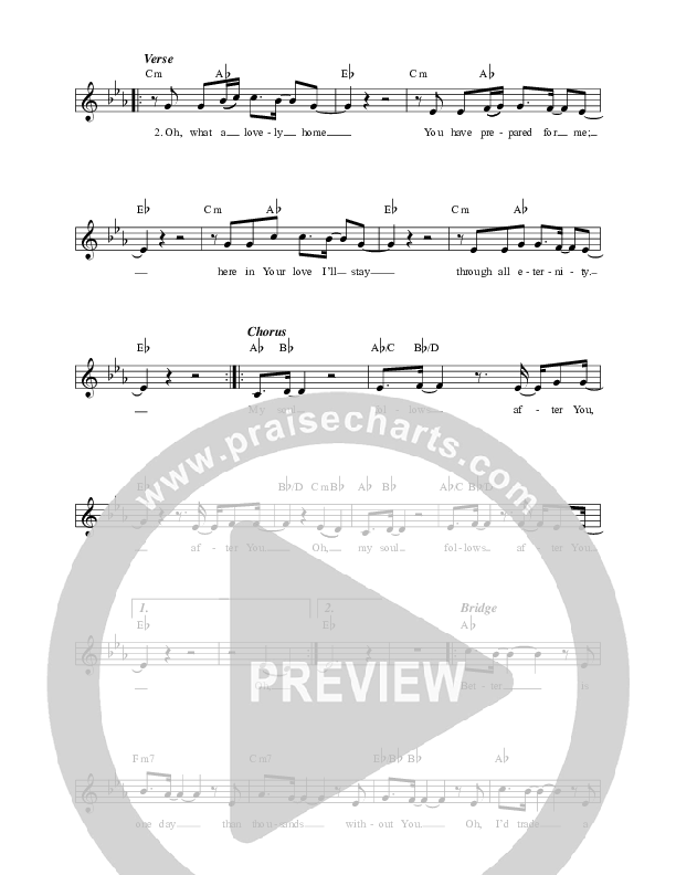 My Soul Follows Lead Sheet (David & Nicole Binion / Travis Greene)