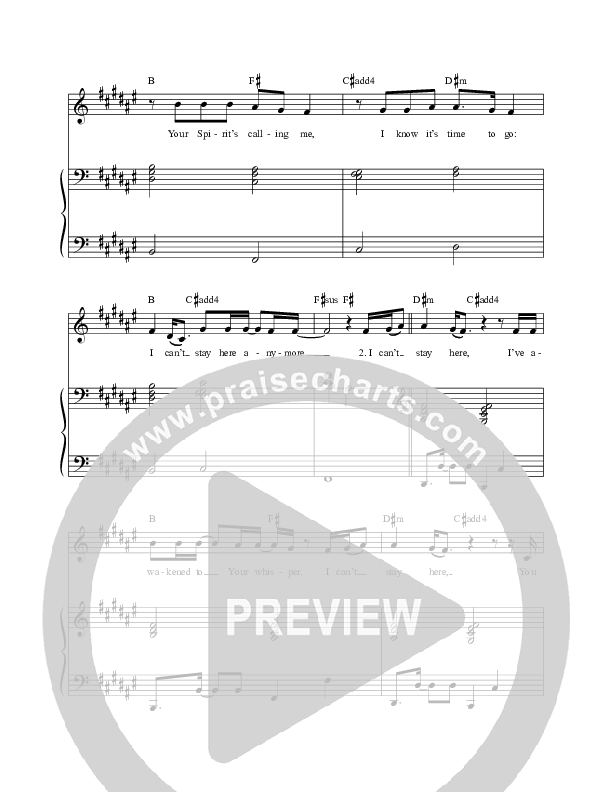 I Can't Stay Here Lead & Piano (David & Nicole Binion)