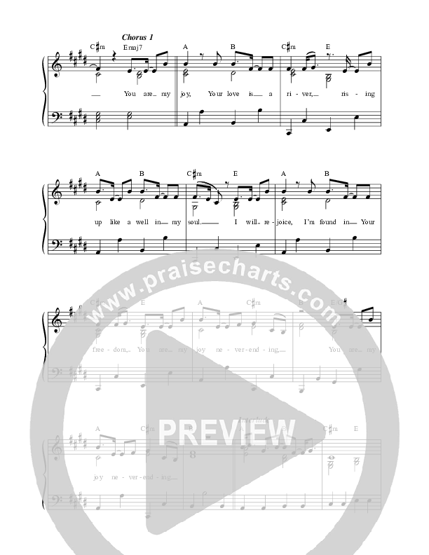 Joy Never Ending Lead Sheet (SAT) (David & Nicole Binion / BJ Putnam)