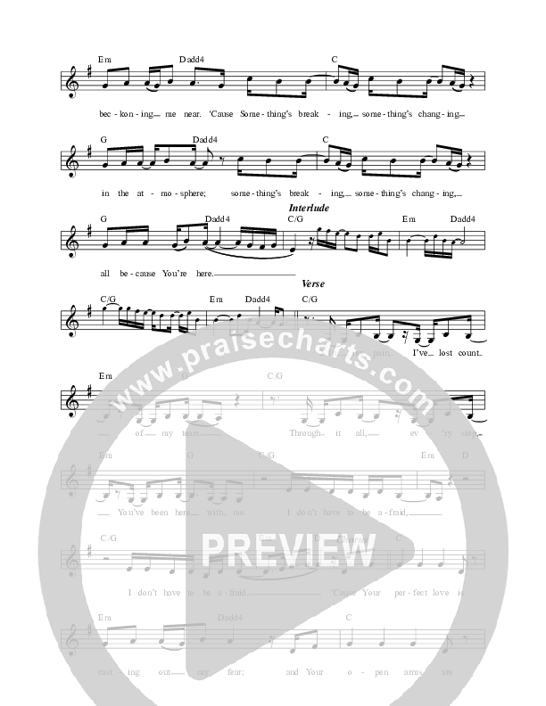 All Because You're Here Lead Sheet (David & Nicole Binion / MDSN)