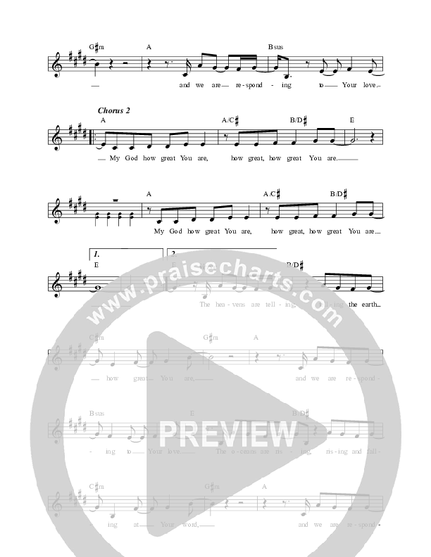 How Great / It Is Happening Lead Sheet (David & Nicole Binion / William McDowell)