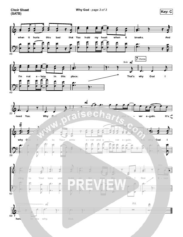 Why God Choir Vocals (SATB) (Austin French)