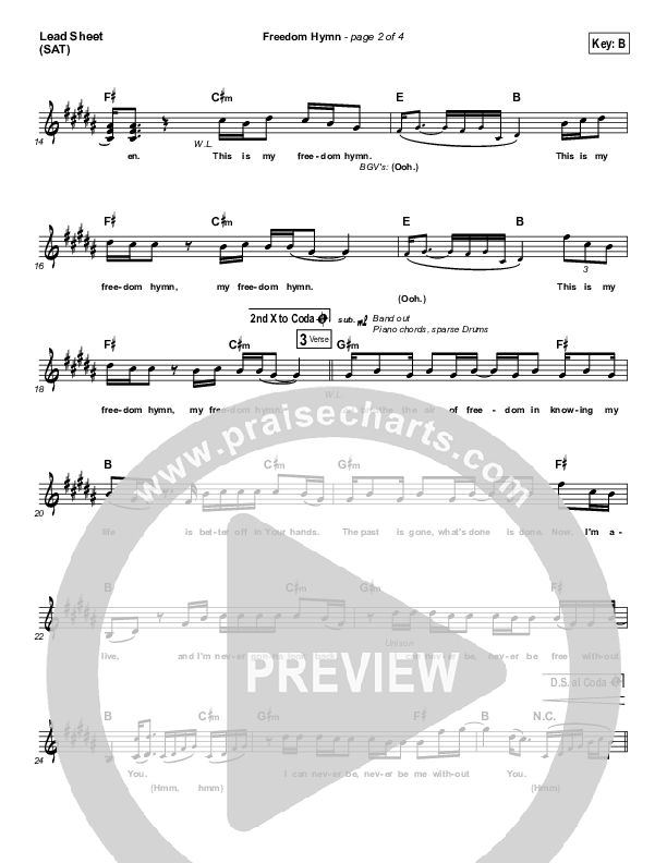 Freedom Hymn Lead (SAT) (Austin French)