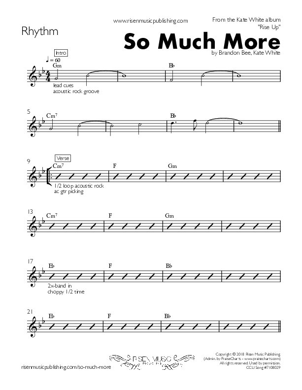 So Much More Rhythm Chart (Kate White)