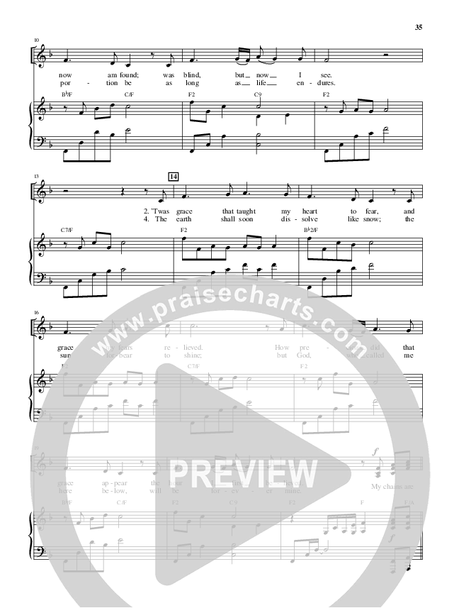 Amazing Grace (My Chains Are Gone) (Choral Anthem SATB) Piano/Vocal (Alfred Sacred)