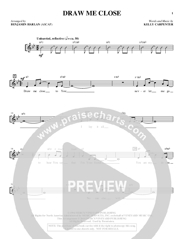 Draw Me Close (Choral Anthem SATB) Choir Sheet (SATB) (Alfred Sacred)