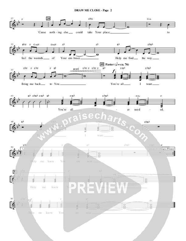 Draw Me Close (Choral Anthem SATB) Choir Sheet (SATB) (Alfred Sacred)