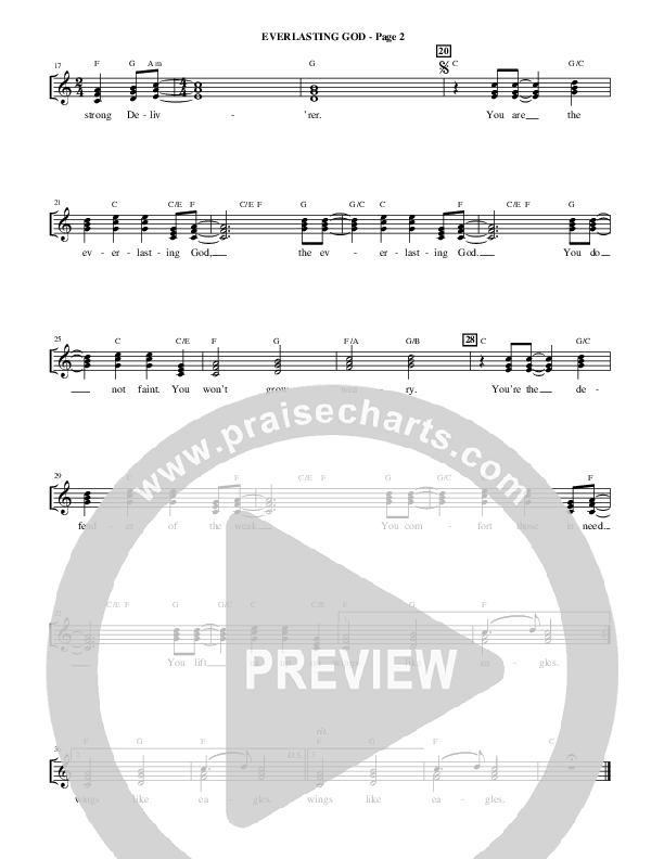 Everlasting God (Choral Anthem SATB) Choir Sheet (SATB) (Alfred Sacred)