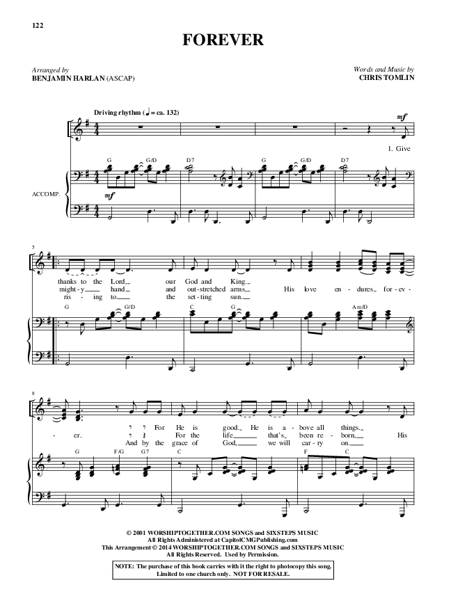 Forever (Choral Anthem SATB) Piano/Vocal (Alfred Sacred)