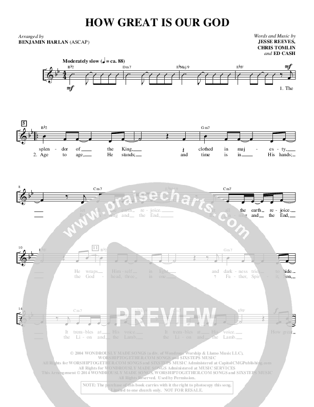 How Great Is Our God (Choral Anthem SATB) Choir Sheet (SATB) (Alfred Sacred)
