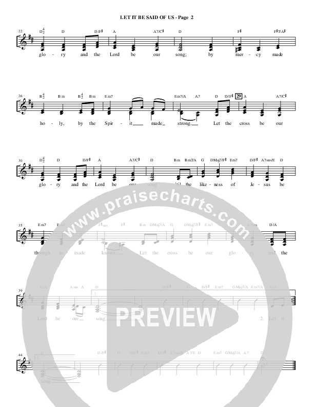 Let It Be Said Of Us (Choral) Choir Sheet (SATB) (Alfred Sacred)