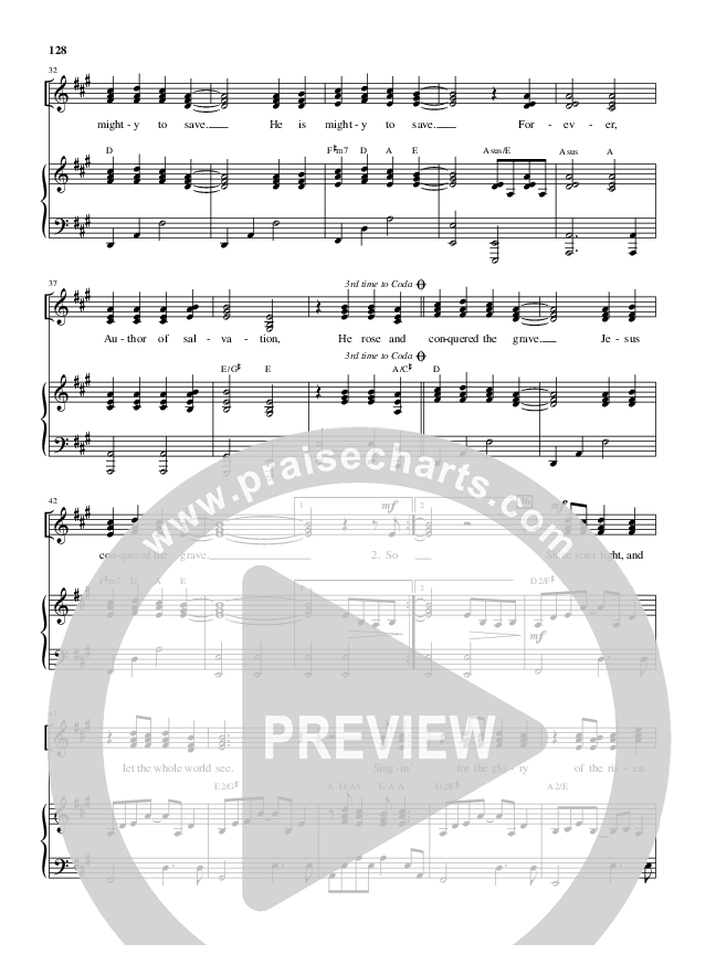 Mighty To Save (Choral Anthem SATB) Piano/Vocal (Alfred Sacred)