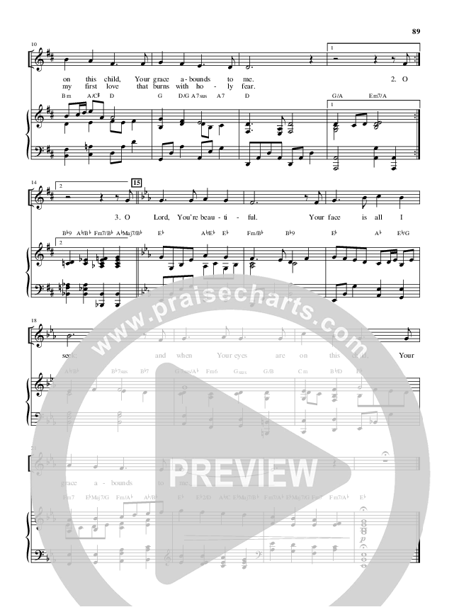 Oh Lord You're Beautiful (Choral Anthem SATB) Piano/Vocal (Alfred Sacred)