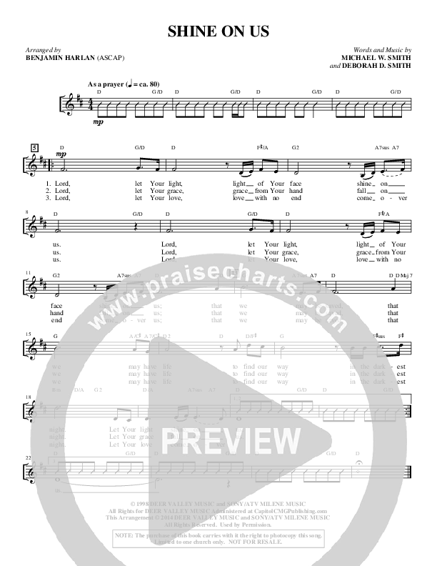 Shine On Us (Choral Anthem SATB) Choir Sheet (SATB) (Alfred Sacred)