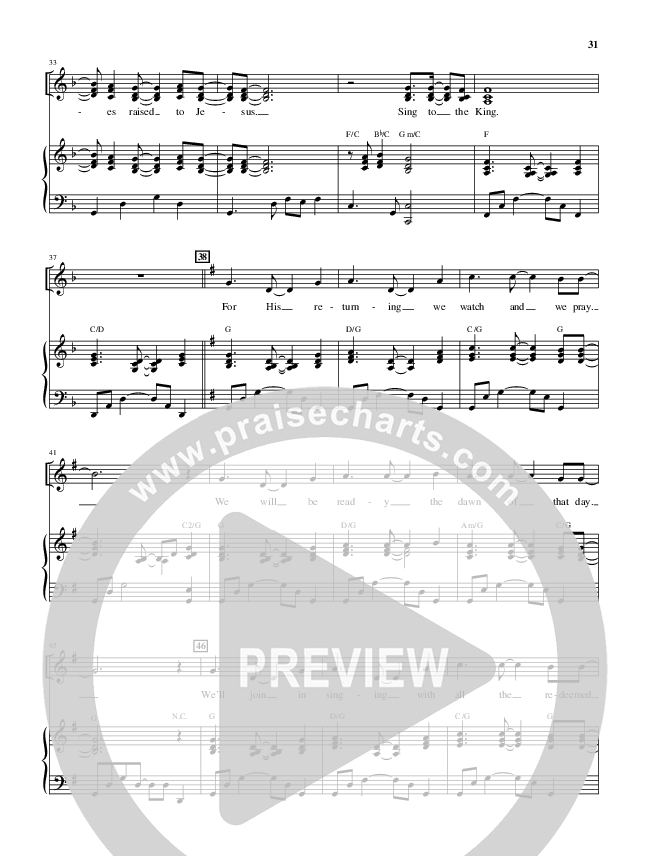 Sing To The King (Choral Anthem SATB) Piano/Vocal (Alfred Sacred)