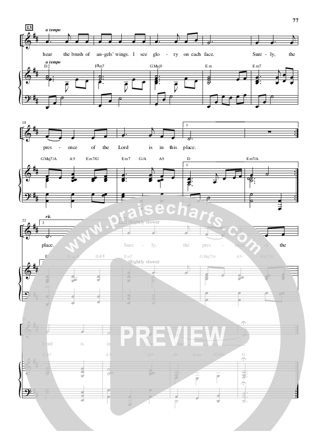 Surely The Presence (Choral Anthem SATB) Piano/Vocal (Alfred Sacred)