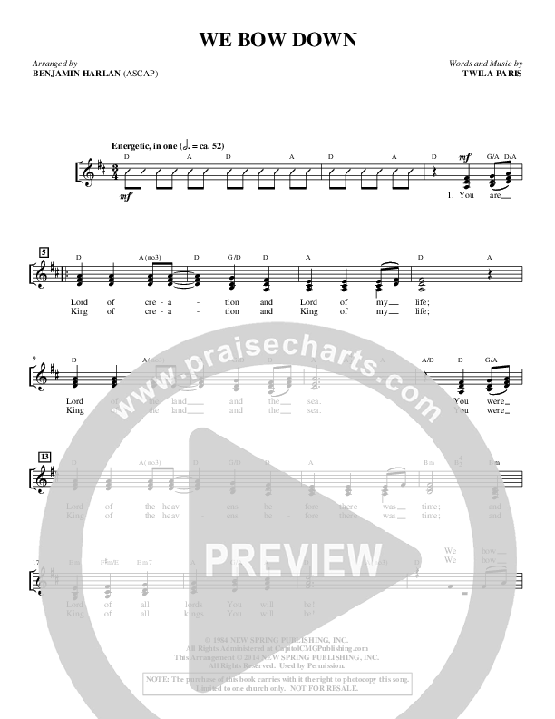 We Bow Down  (Choral Anthem SATB) Choir Sheet (SATB) (Alfred Sacred)