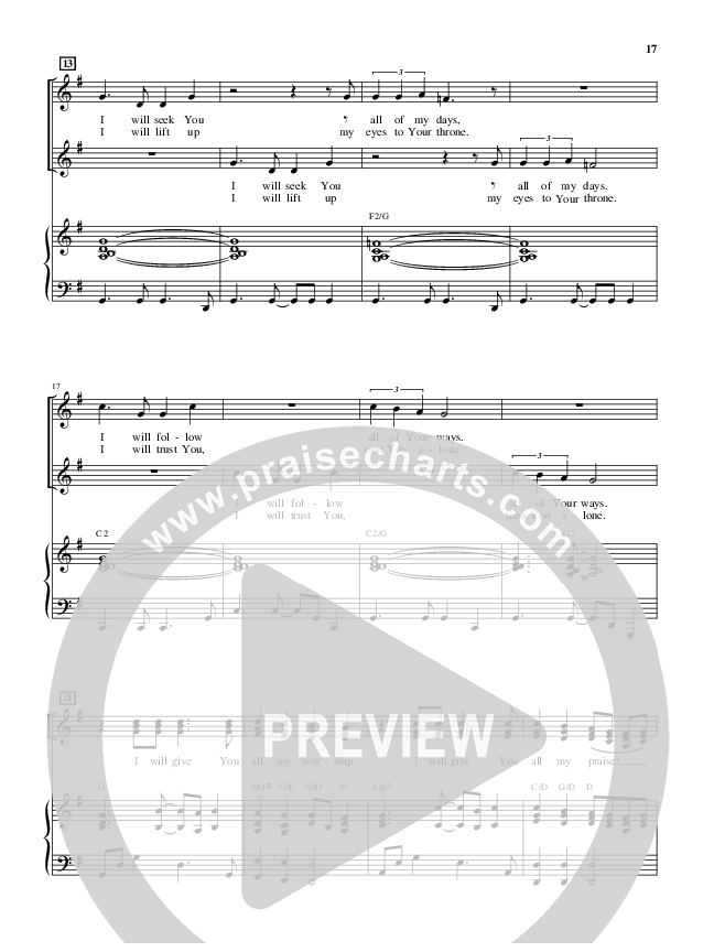 You're Worthy Of My Praise (Choral Anthem SATB) Piano/Vocal (Alfred Sacred)