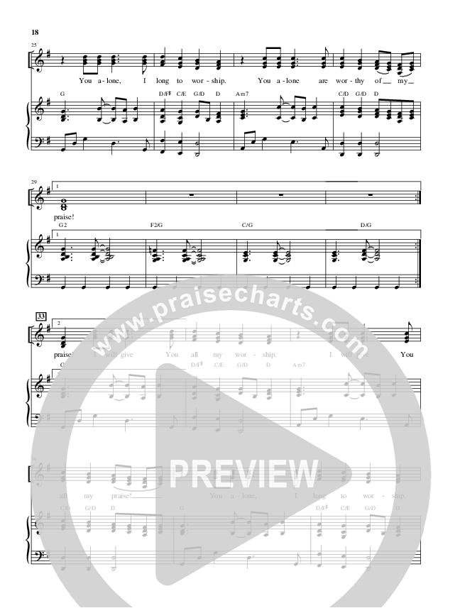 You're Worthy Of My Praise (Choral Anthem SATB) Piano/Vocal (Alfred Sacred)