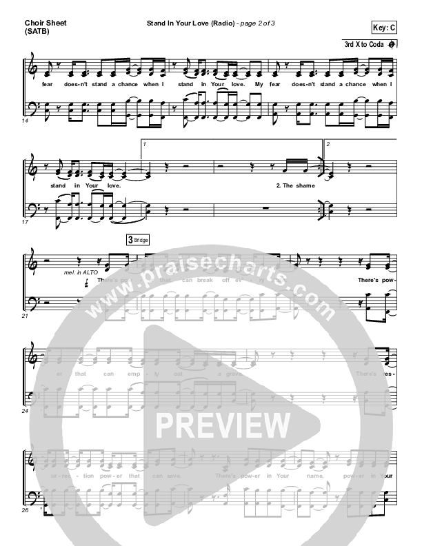 Stand In Your Love (Radio) Choir Vocals (SATB) (Bethel Music / Josh Baldwin)