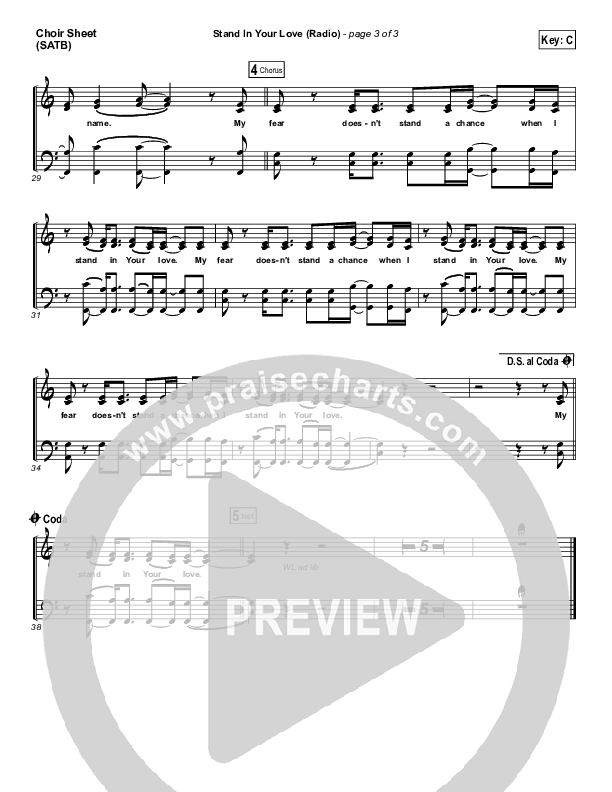 Stand In Your Love (Radio) Choir Vocals (SATB) (Bethel Music / Josh Baldwin)