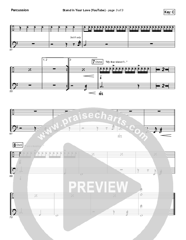 Stand In Your Love (YouTube) Percussion (Bethel Music / Josh Baldwin)