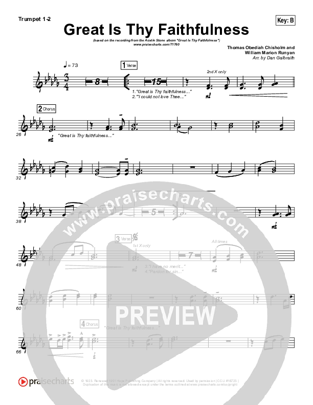 Great Is Thy Faithfulness Brass Pack (Austin Stone Worship)