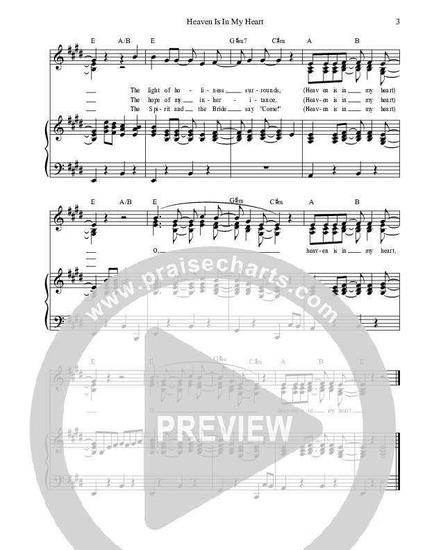 Heaven Is In My Heart Piano/Vocal (SAT) (Dennis Prince / Nolene Prince)