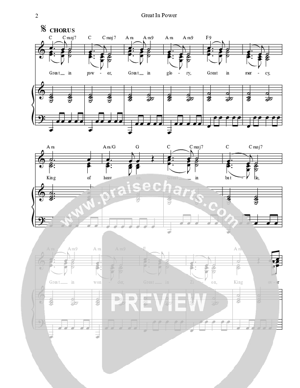 Great In Power Lead & Piano (Dennis Prince / Nolene Prince)