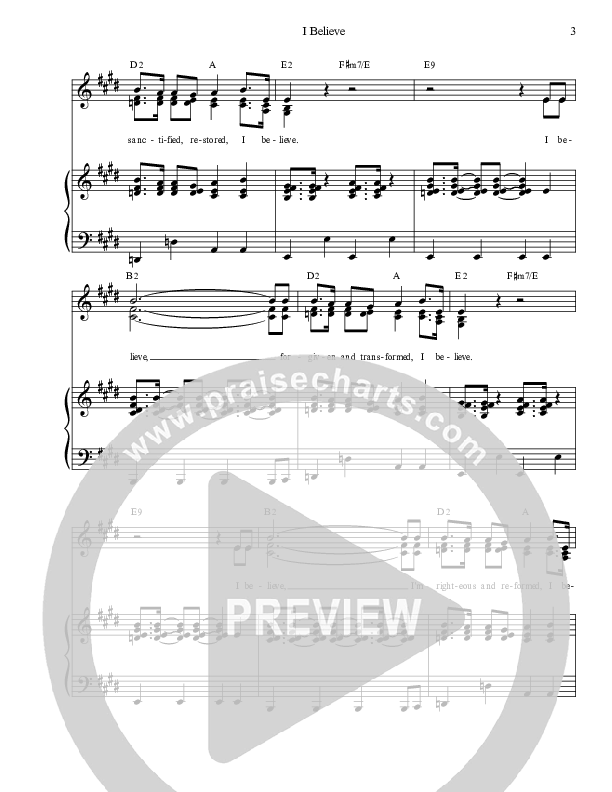 I Believe Piano/Vocal (SAT) (Dennis Prince / Nolene Prince)