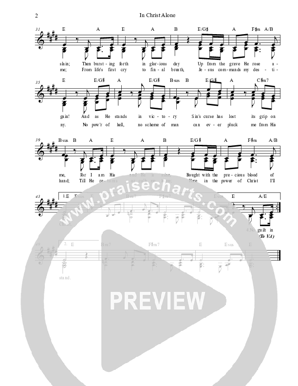 In Christ Alone Lead & Piano (Dennis Prince / Nolene Prince)