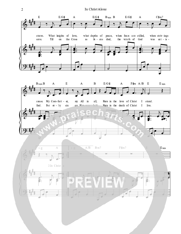 In Christ Alone Piano/Vocal (SAT) (Dennis Prince / Nolene Prince)