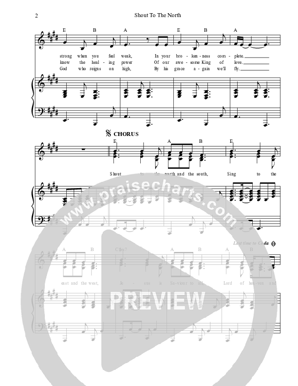 Shout To The North Piano/Vocal (SAT) (Dennis Prince / Nolene Prince)